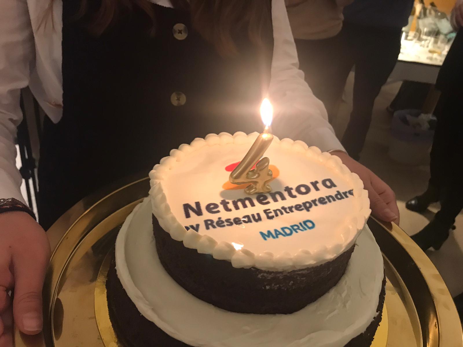 Tarta Netmentora 4º aniversario